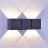Prostokątna lampa elewacyjna Marcel LED 8W 3000K grafitowa