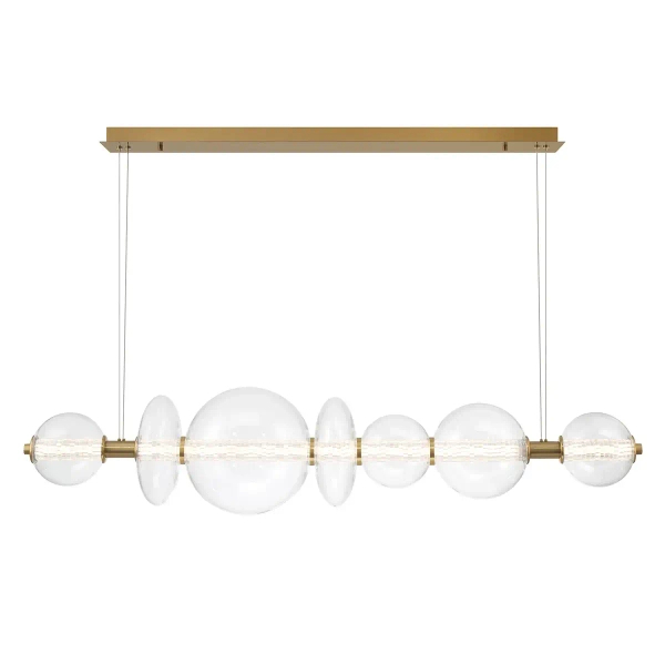 Wisząca lampa szklane kule Atomo QN-ATOMO-LP7-BG LED 46W 3000K złoty