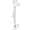 Metalowa lampa wisząca Basic 2412013001 minimalistyczna biały