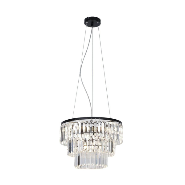 Pałacowa lampa wisząca Tifanny P17127-4 kryształowa przezroczysta