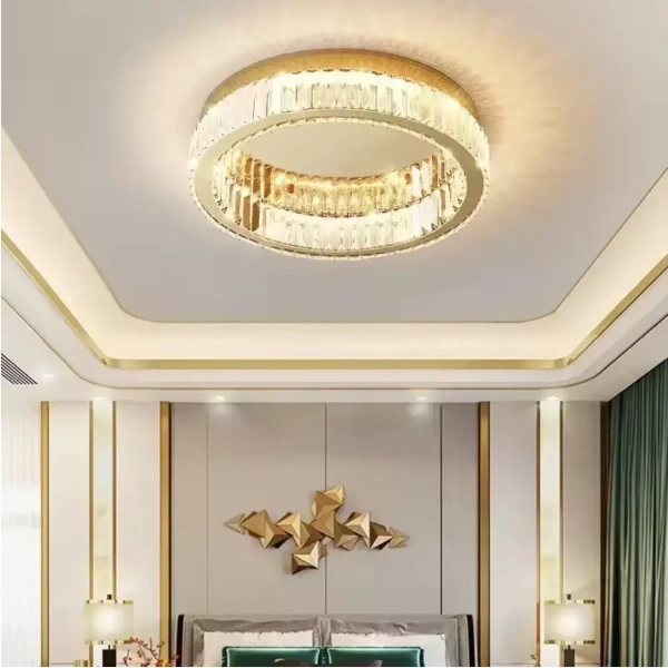 Kryształowa lampa sufitowa Glamour Eye ABIGALI-GLAMOUR-50CM LED 30W złota