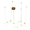 Wisząca lampa Coralli DP0254-800 Step LED 96W 3000K kule mosiądz biały