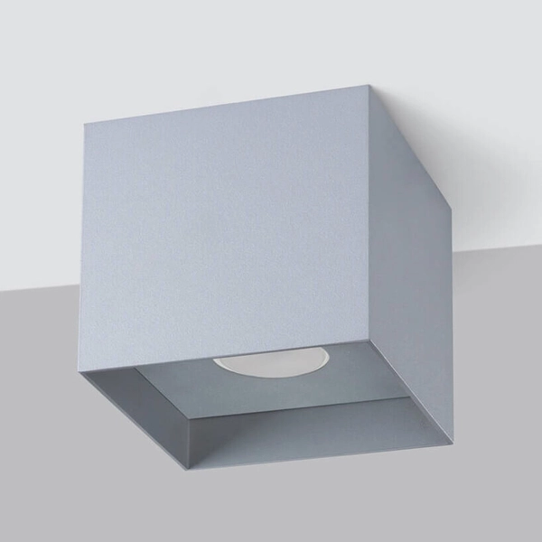 Plafon Hati SL.1278 bloczek kwadratowy do salonu szary