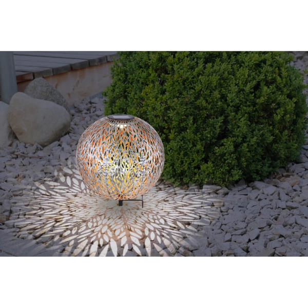 Ogrodowa lampa Solar 33627 Globo LED 0,06W 3000K kula ball IP44 srebrna