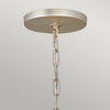 Wisząca lampa kryształowa QN-REVERIE-8P-CPG nad stół szara złota