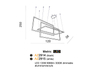 Geometryczna lampa wisząca Metric LED 135W 3000k frames czarna