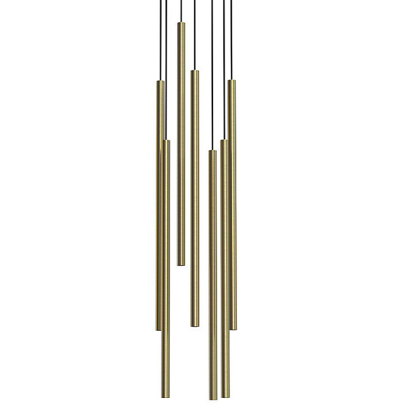 Nowoczesna lampa wisząca LASER 7668 Nowodvorski sople nad stół mosiądz