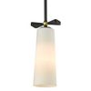 Wisząca lampa tuba Bow P01121BK Cosmolight czarny biały