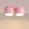 Podwójna lampa sufitowa MODO różowa SL.2467 2xGx53 spot