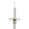 LAMPA wisząca ALVITO 0532 Amplex loftowa OPRAWA metalowy zwis tuby białe złote