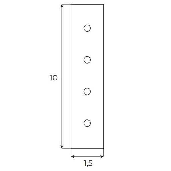 Łączenie kątownika wpuszczanego z szyną wpuszczaną Magnetic MA0013 czarne