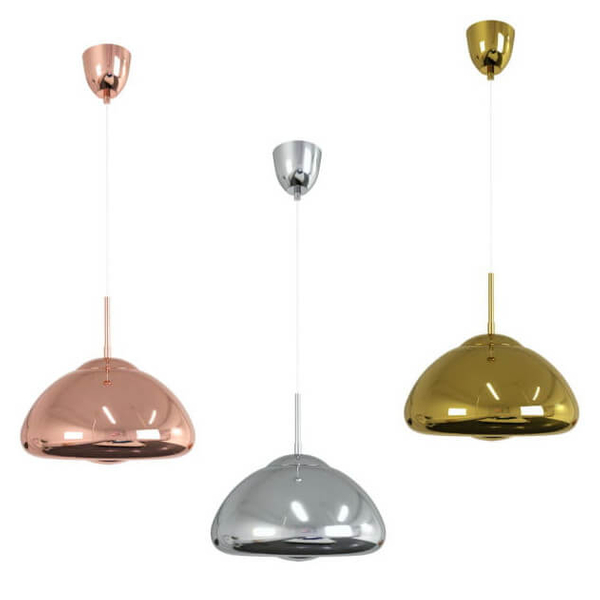 Lampa zwieszana nad stół Zonda ABR-LSW-G Abruzzo przydymiona srebrna