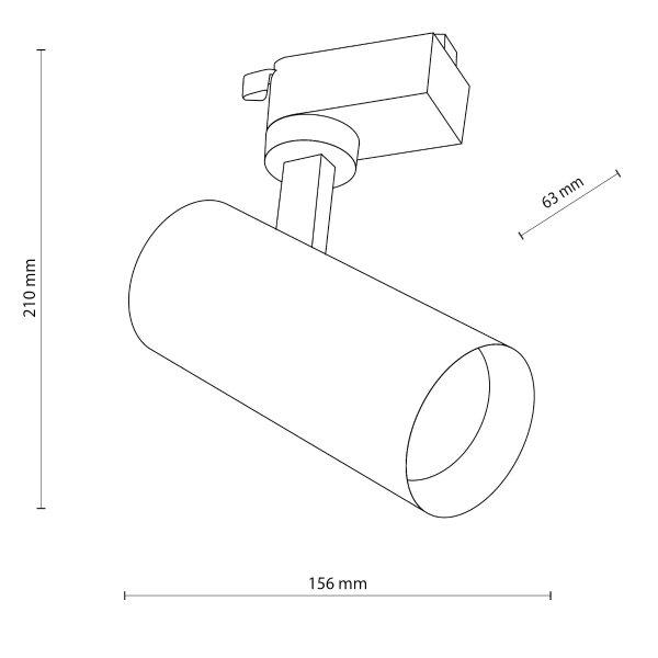 Ledowa szynowa lampa jednofazowa Tracer 18179 LED 10W CCT biały