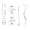 Taśma LED 316400 16,5W 4000K 2x2m z czujnikiem ruchu i zmierzchu biała