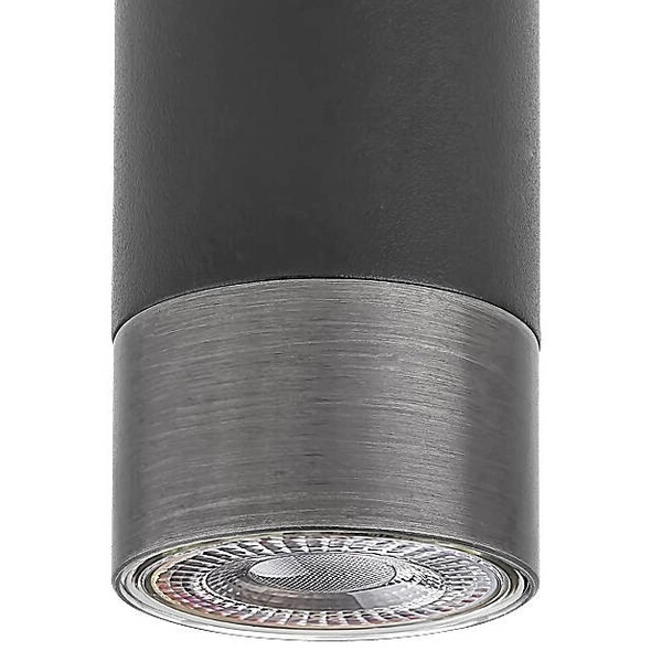 Sufitowa LAMPA tuba ZIRCON 5074 Rabalux metalowy downlight nowoczesny do kuchni czarny
