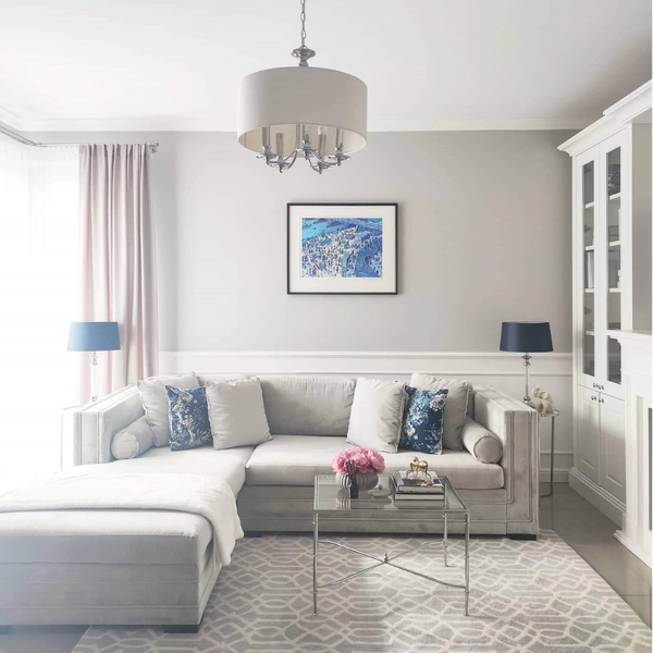 Klasyczna LAMPA wisząca ABU DHABI P05406CH-WH Cosmolight abażurowy zwis do jadalni hampton biały