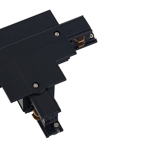 T-ŁĄCZNIK szynoprzewodu uziemienie wewnętrzne - lewe 8240 Nowodvorski do 3-fazowej szyny podtynkowej 230V czarny