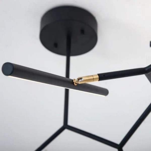 Nowoczesna sufitowa lampa 2072 LED 69W 3000K metalowa złota czarna