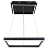 Czarna lampa wisząca Quadro 3085 ledowy ring 60W 4000K zwis nad stół