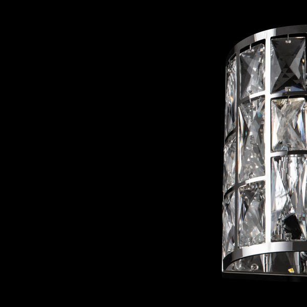 lampa ścienna Gelid MOD184-WL-01-CH glamour przeźroczysty