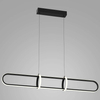 LAMPA wisząca CERRILA PND-29772750-1A-BK Italux geometryczna OPRAWA metalowy ZWIS art deco LED 31,2W 3000K czarny biały