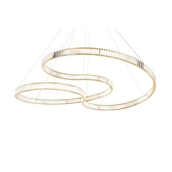 Lampa wisząca glamour WAVE MSE1501100539 LED 120W 3000K kryształowa złota