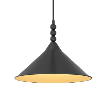 Wisząca lampa matowa ashford P01517BK do jadalni czarna