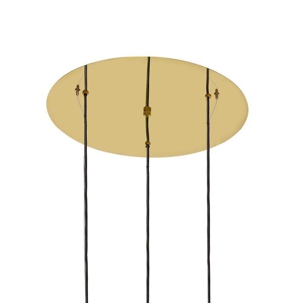 Złoty żyrandol 3-płomienny CLOE 11064305 kule balls do jadalni