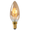 Żarówka świecznikowa LED 49043/03/62 Lucide E14 3W 2200K 115lm bursztynowa