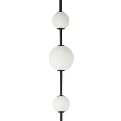 Ledowa lampa podłogowa 20135 LED 12W 3000K kule do salonu czarny