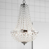 Pałacowa lampa wisząca Granso 107550 salonowa na łańcuchu chrom