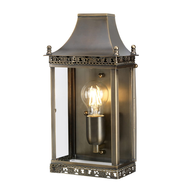 Lampa zewnętrzna REGENTS-PARK-BR Elstead dekoracyjna IP44 mosiądz