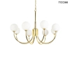 Molekułowa lampa wisząca GRACIA biała złota MSE1501100581 8xLED 17W 3000K kule