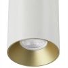 Sufitowa lampa spot CGSPOTLEDWHITEGOLD15 metalowa tuba biała złota