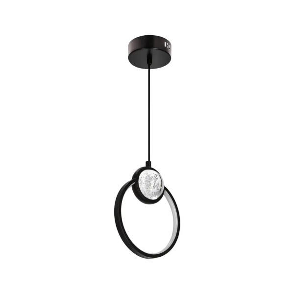 Wisząca lampa kula Lacrima 31-35592 LED 15W 3000K do salonu czarna