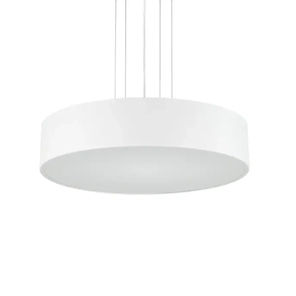 Nowoczesna wisząca lampa do kuchni Kengo 5233 okrągła biała