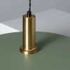 Wisząca lampa nad stół Dario ABR-LWO-DARIO-Z metalowa zielona złota