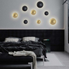 LAMPA sufitowa PLATILLO LP-8102/1C-12W GD Light Prestige okrągła OPRAWA metalowa moon LED 12W 3000K plafon  złoty