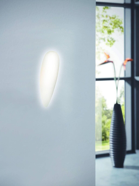 Minimalistyczna lampa ścienna Corno OR81527 do biura biała