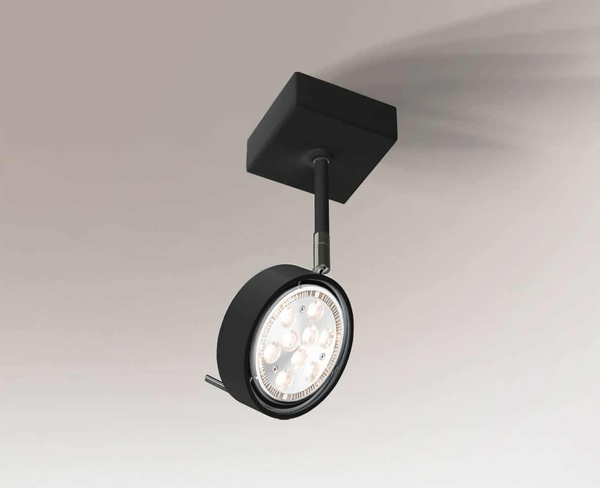 Sufitowa lampa FUSSA 7307 Shilo metalowy spot regulowany czarny