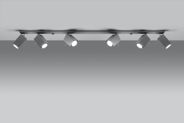 LAMPA sufitowa MERIDA SL.0462 regulowana OPRAWA regulowane reflektorki szare