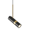 Kierunkowa lampa wisząca CGLOOK1PBK do holu czarna mosiądz