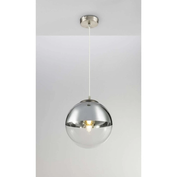 LAMPA wisząca VARUS 15853 Globo OPRAWA kula ball szklana chrom przezroczysta