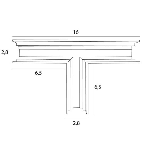 Łącznik typu T do szyn magnetycznych Mt0034 kątowy biały