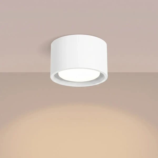 Biała tuba sufitowa MODO SL.2434 1xGx53 minimalistyczna lampa