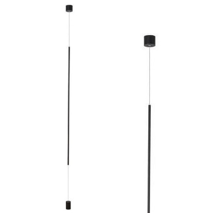 LAMPA sufitowo Podłogowa BUGA LE41360 Luces Exclusivas metalowa OPRAWA zwis LED 20W 3000K z mocowaniem do podogi czarny