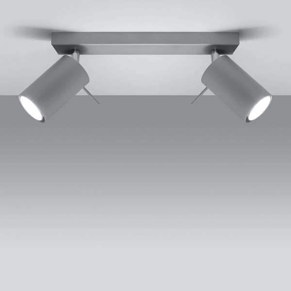 LAMPA sufitowa SL.0450 metalowa OPRAWA listwa SPOT ścienne tuby szare