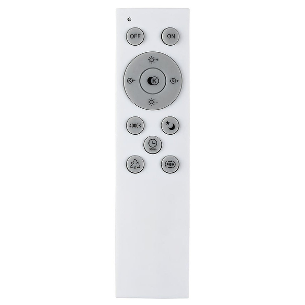 Okrągła LAMPA sufitowa BRUCE 2118 Rabalux metalowy plafon LED RGB 60W 3000K - 6000K z pilotem chrom