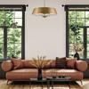 Owalna lampa wisząca Luella KL-LUELLA-4P-BNB Kichler metalowa mosiężna