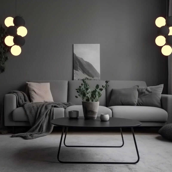 Molekułowa lampa wisząca Vino ABR-GRAPPA--S Abruzzo kuliste czarne białe